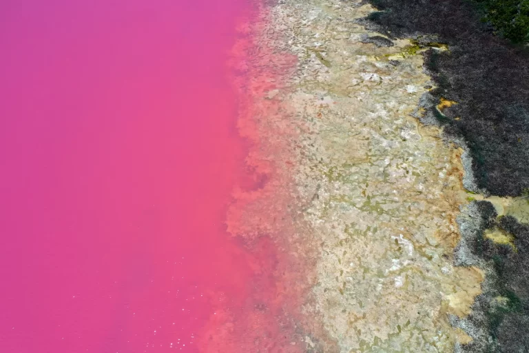 pink lake in Australia