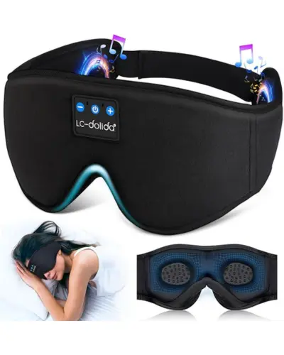 LC-holiday Sleep,3D Bluetooth Wireless Music Eye Mask